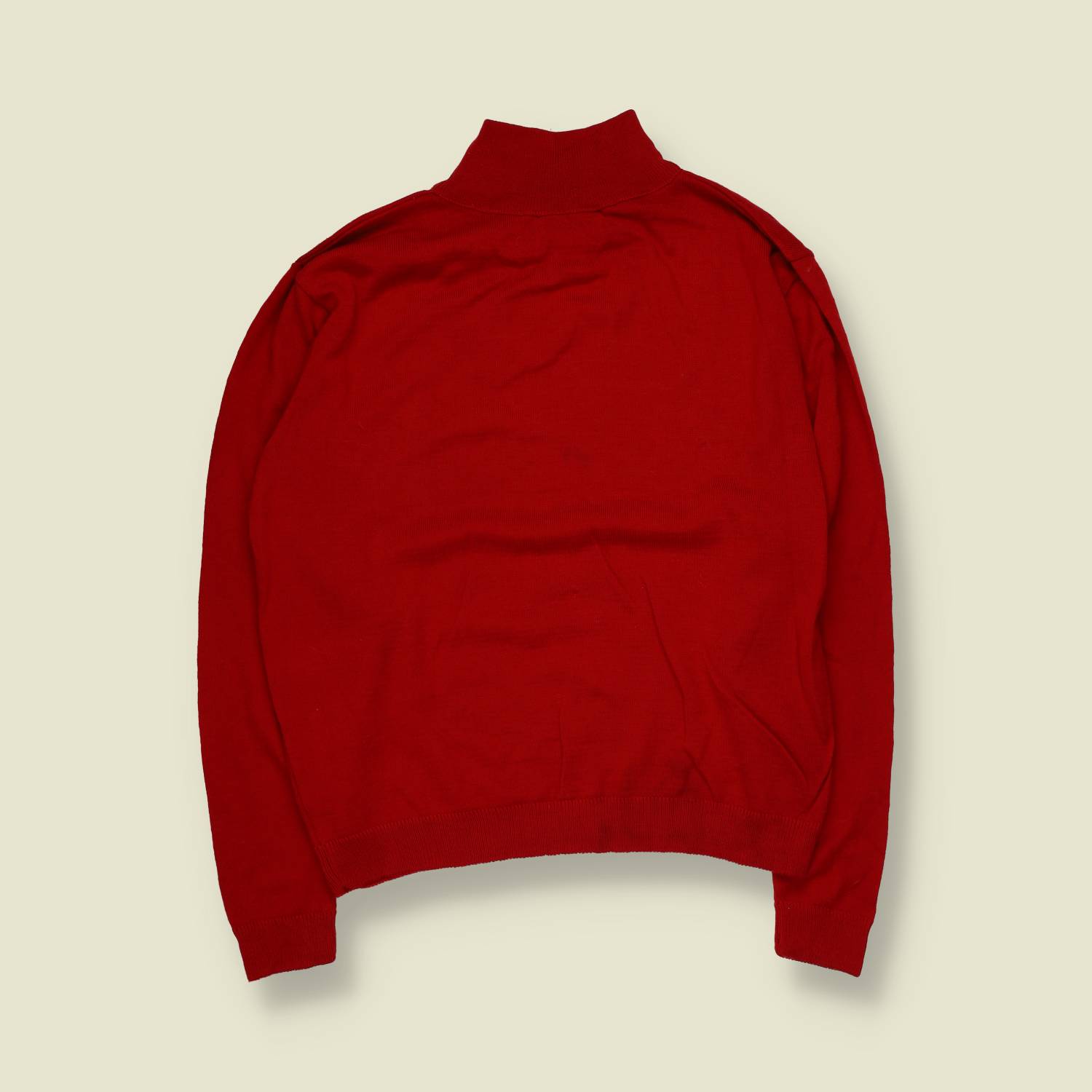 1990s | Pendleton | Mock Neck Knit Jumper | Red – S