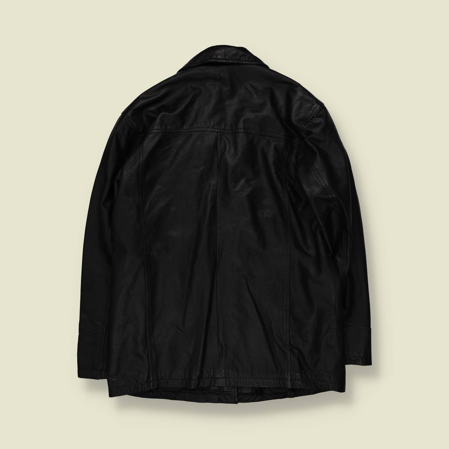 1990s | Zaba One | Leather Jacket | Black - 14