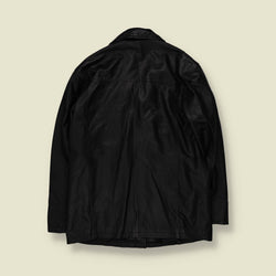 1990s | Zaba One | Leather Jacket | Black - 14