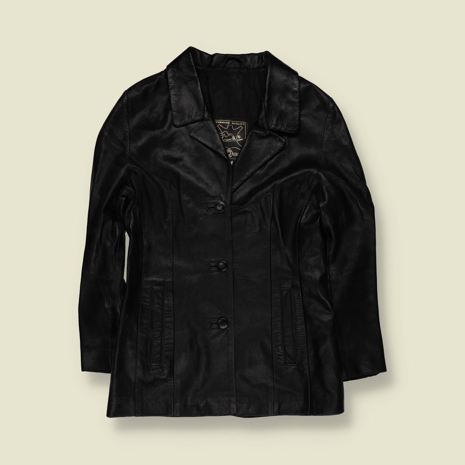 1990s | Leather Jacket | Black - 8