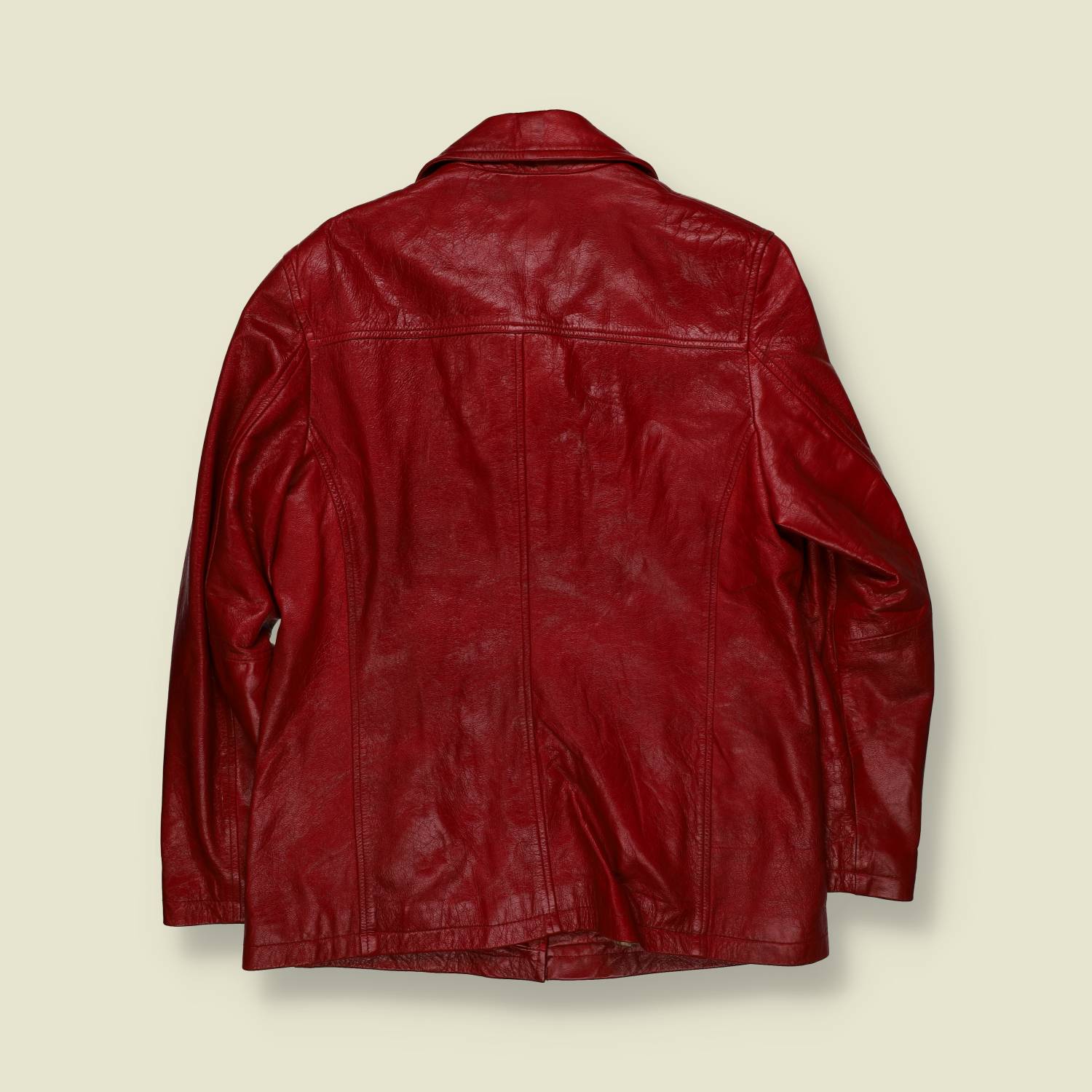 1990s | Montego | Leather Jacket | Red - 12