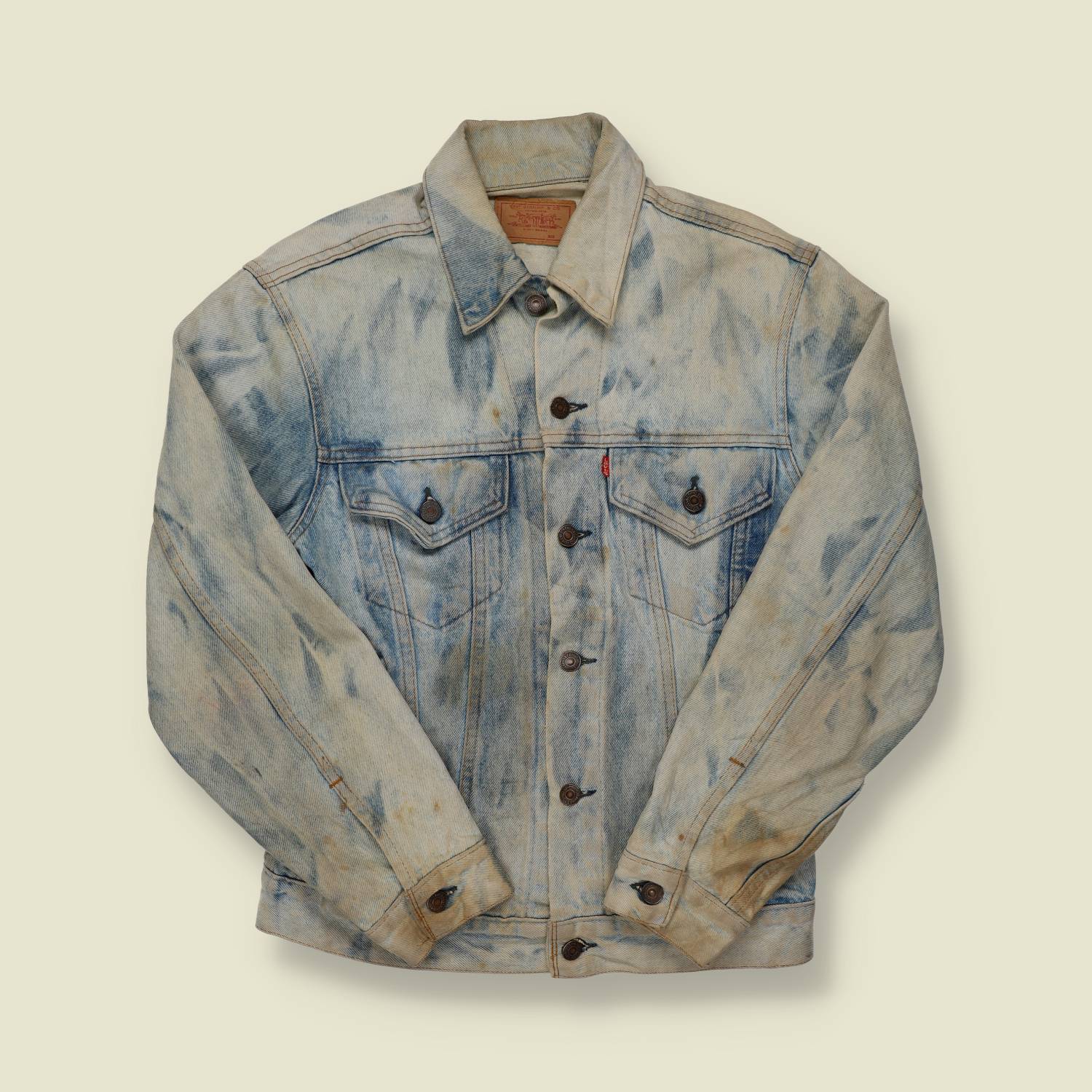 1980s Acid Wash Made in USA Levi's Denim Jacket - XS/S