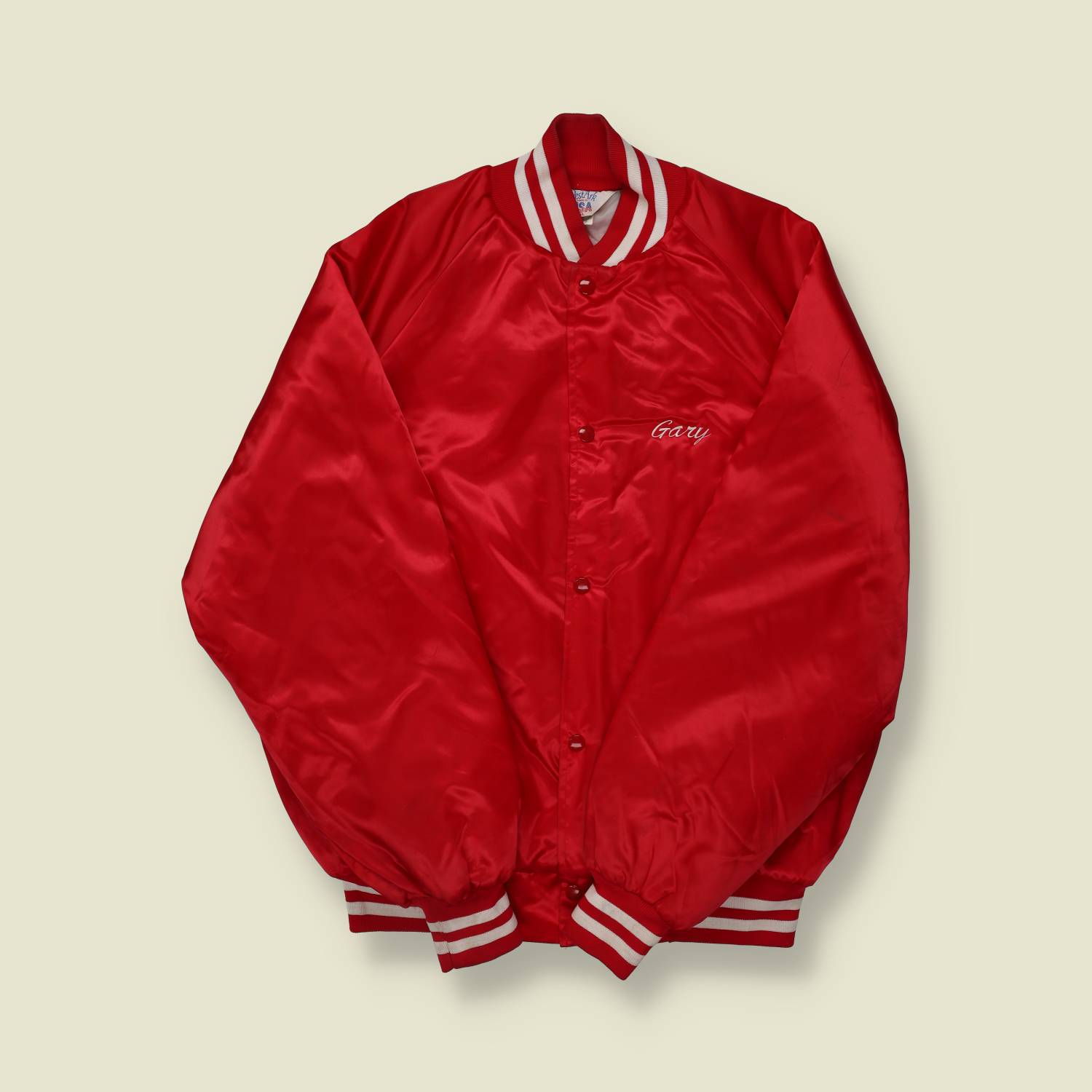 1980s Embroidered Baseball Jacket - XL/XXL