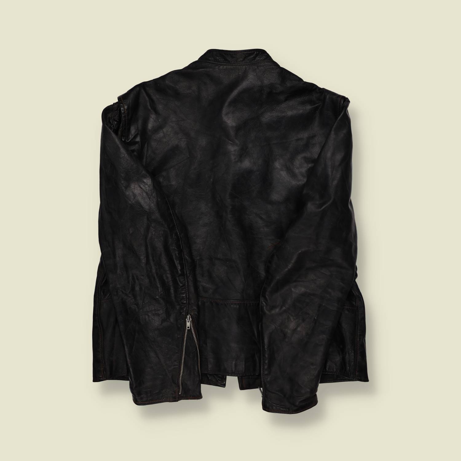 1960s/70s Brooks Sportswear Leather Café Racer Jacket - XL