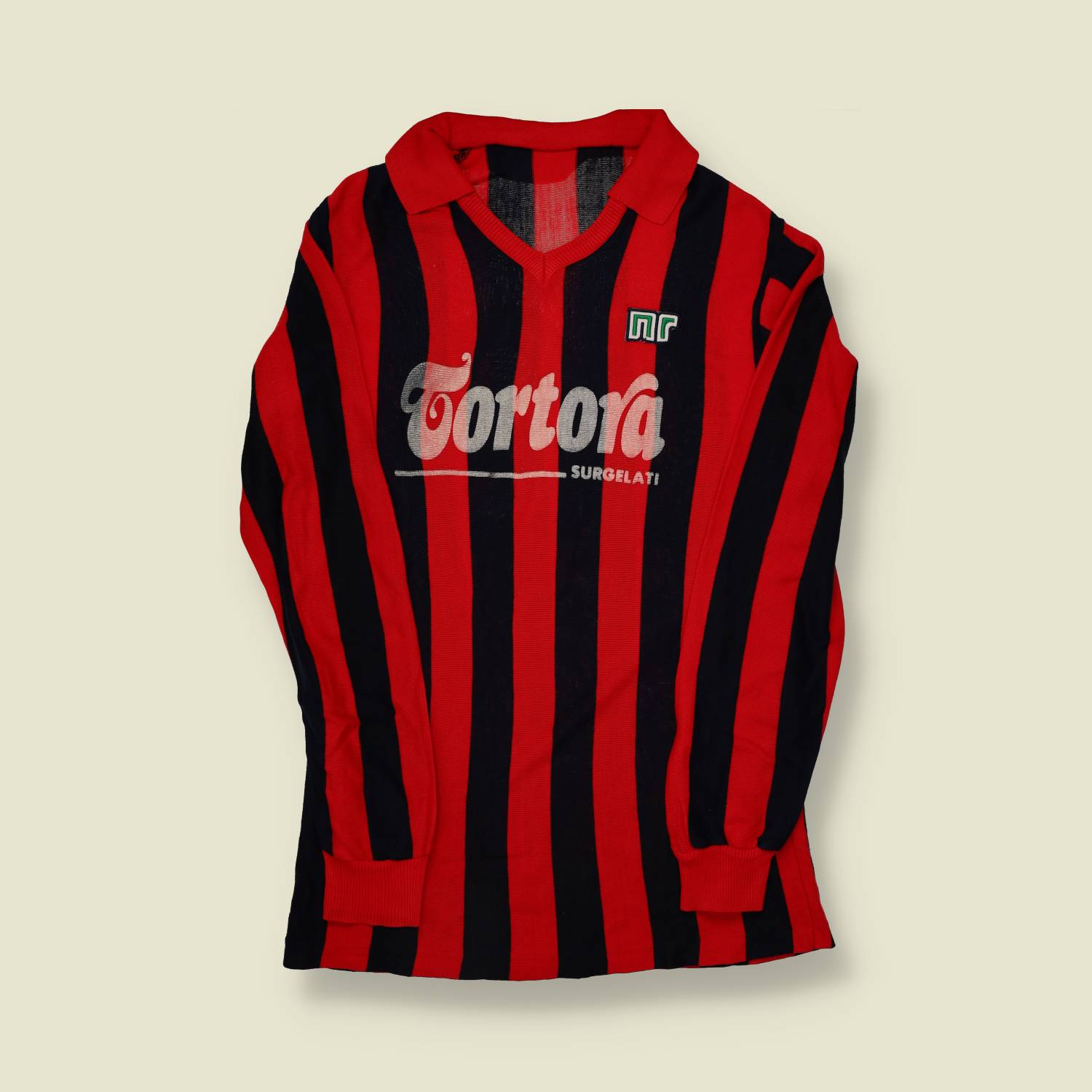 1981–83 Italian Football Shirt by Ennerre – Tortora Surgelati Sponsor (#16) - S