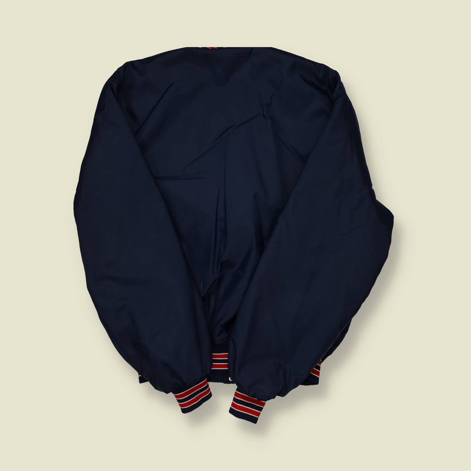 1960s Howe Memphis Navy Nylon Varsity Coach Jacket - XL