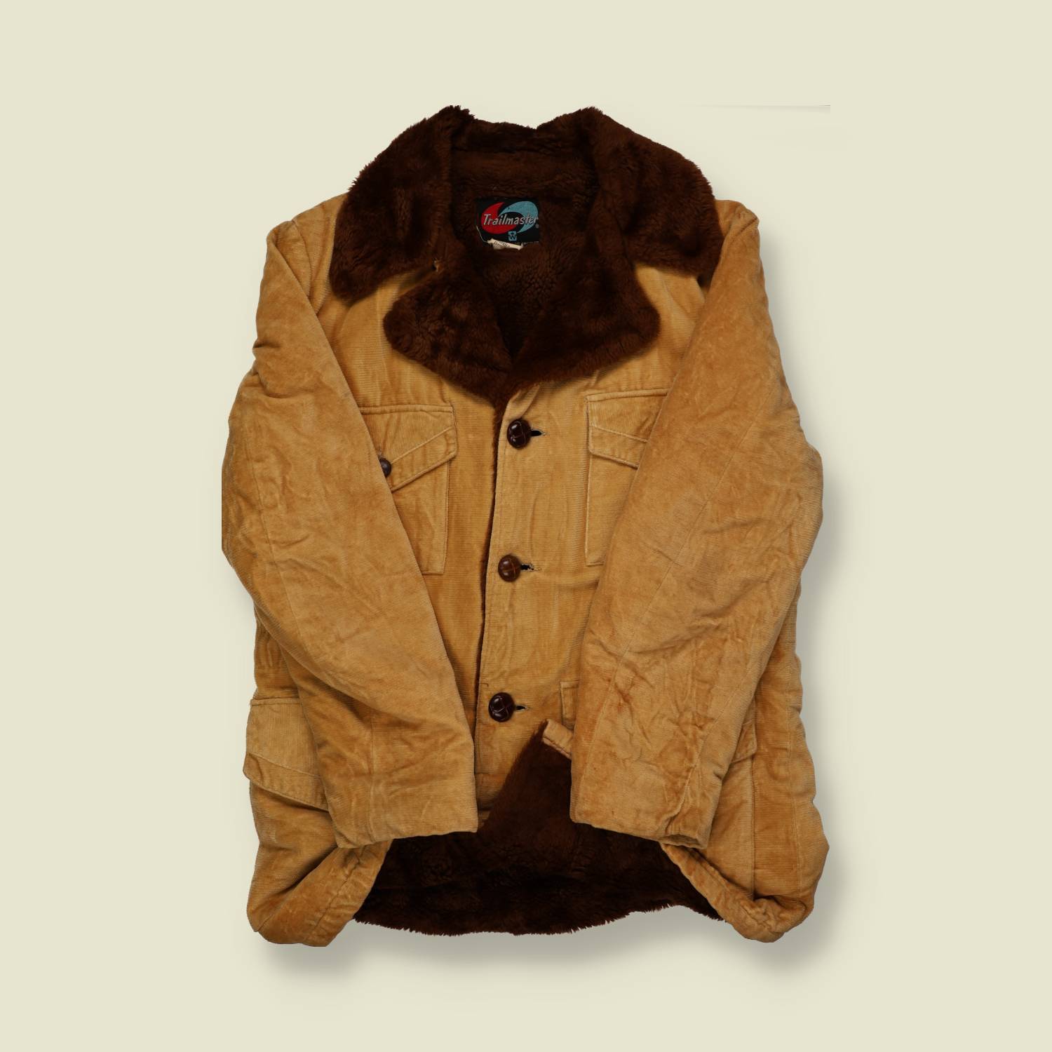 1970s Trailmaster Corduroy Pile-Lined Jacket - M