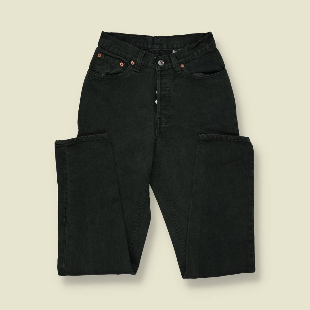 1980s | Levi's | Made In USA Denim Jeans | Black - w26