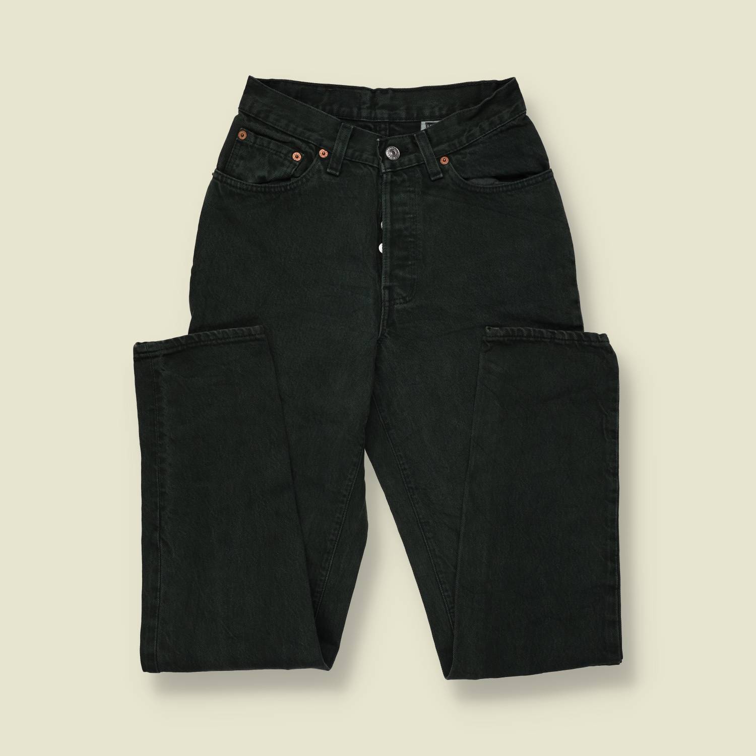 1980s | Levi's | Made In USA Denim Jeans | Black - w26