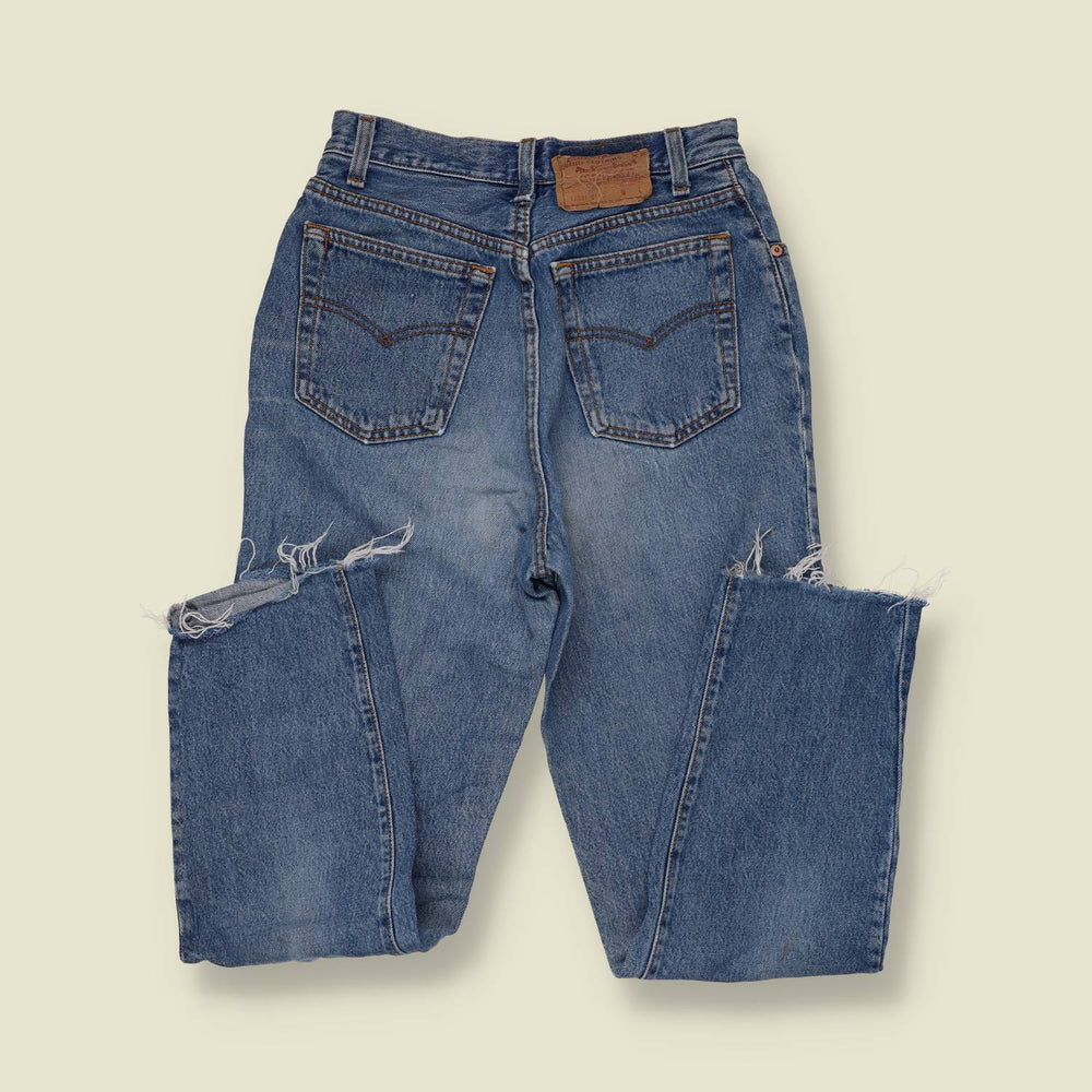 1980s | Levi's 501 | Cut Off Denim Jeans | Blue - w26