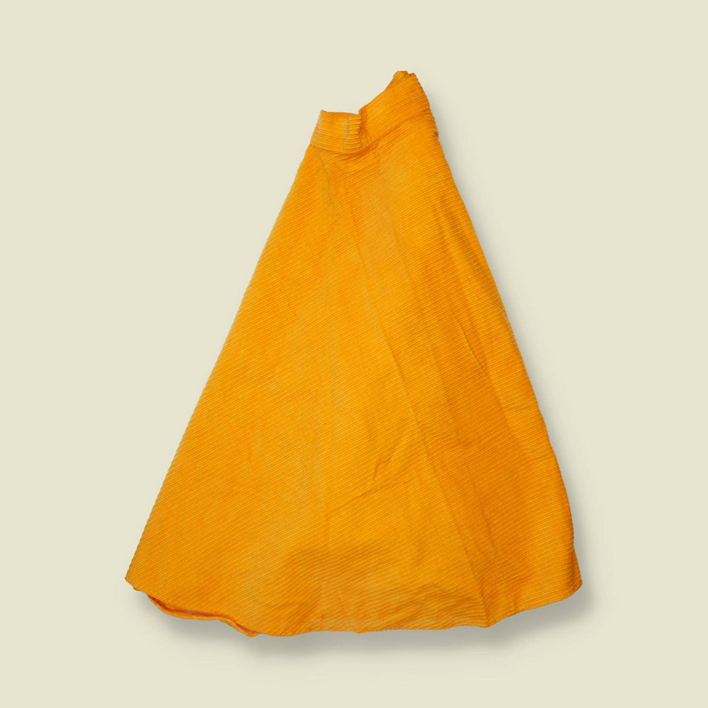 1970s | Corduroy Circle Skirt | Yellow - w24