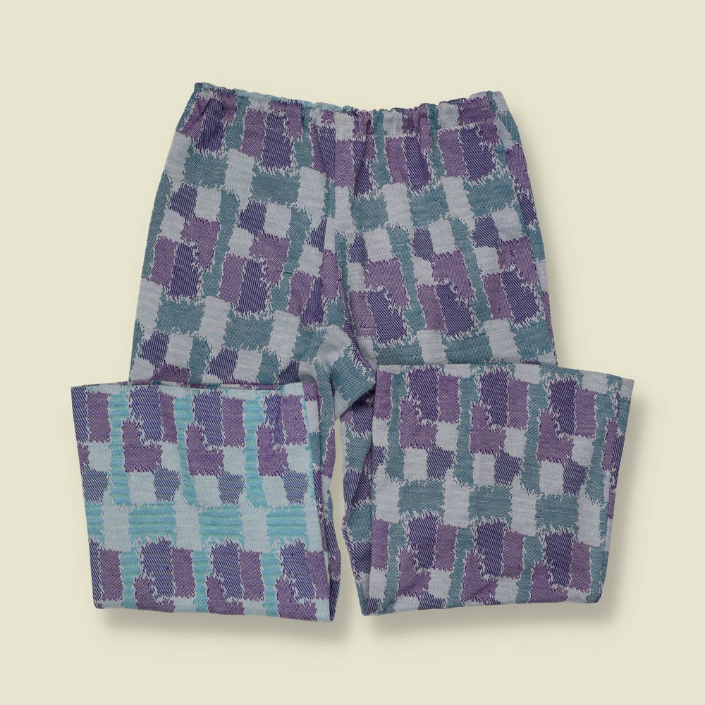 1970s | Patterned Track Pants | Purple - w30
