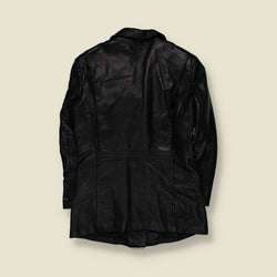 1970s | Pelle | Heavy Leather Jacket | Black - 12