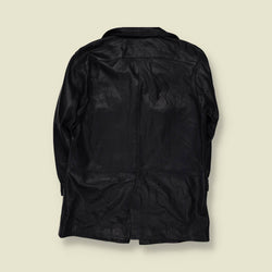 1970s | Leather Coat | Blue - 16