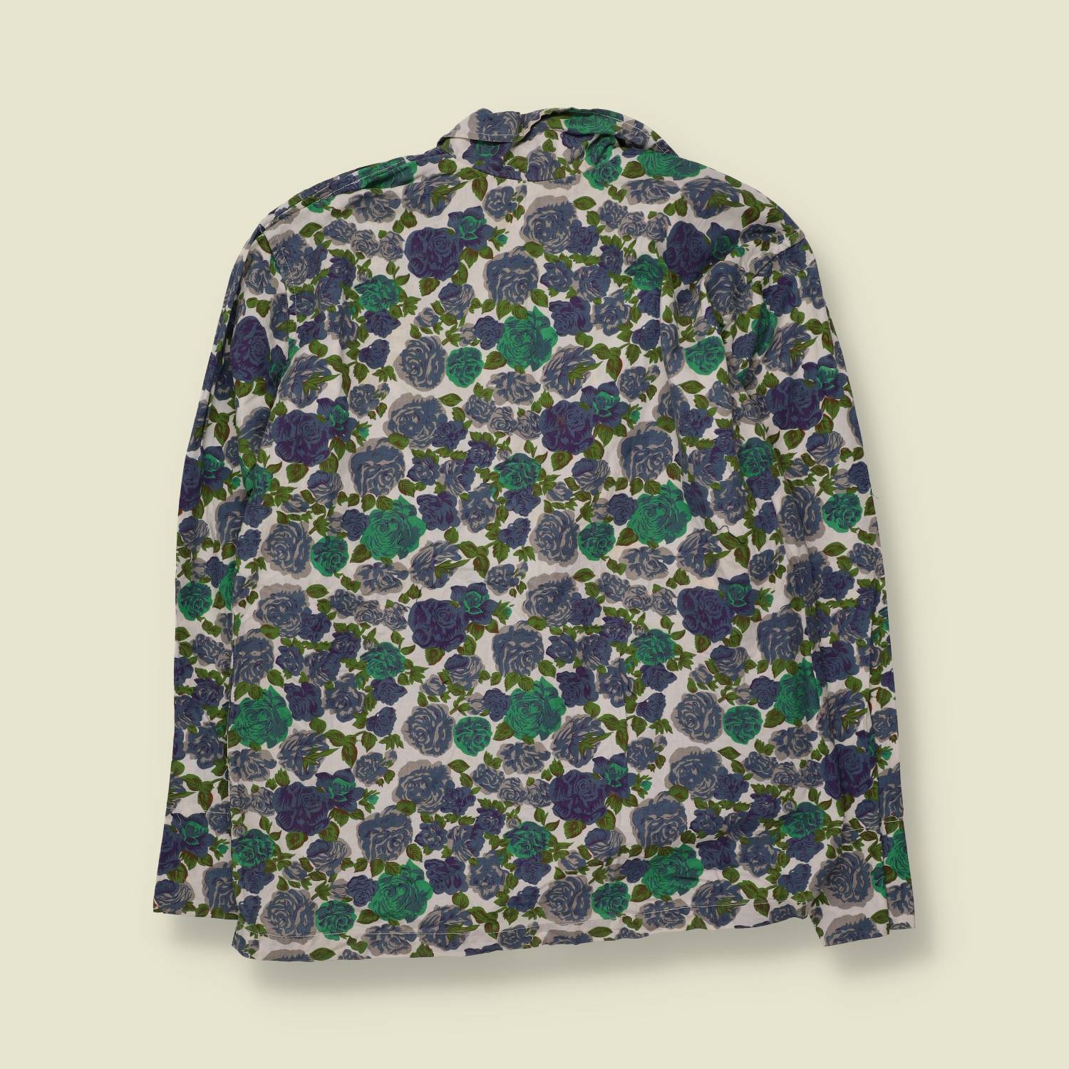 1980s | Pinky | Floral Print Cotton Blazer | Green - 10