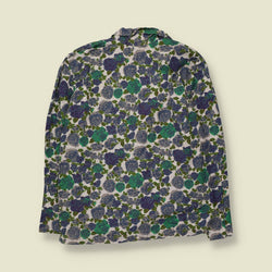 1980s | Pinky | Floral Print Cotton Blazer | Green - 10