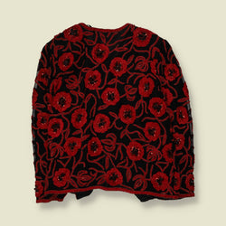 1980s | Beaded Silk Jacket | Red - 16