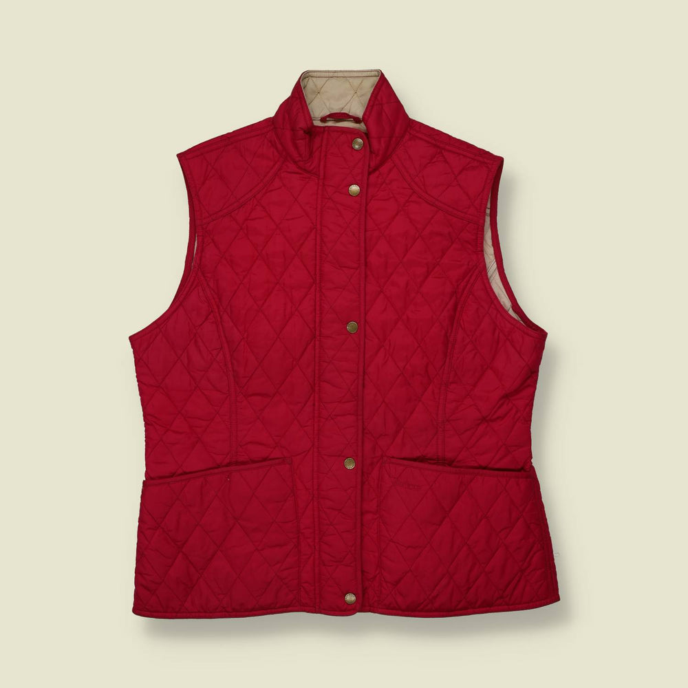 2000s | Barbour | Quilted Gilet | Red - 18