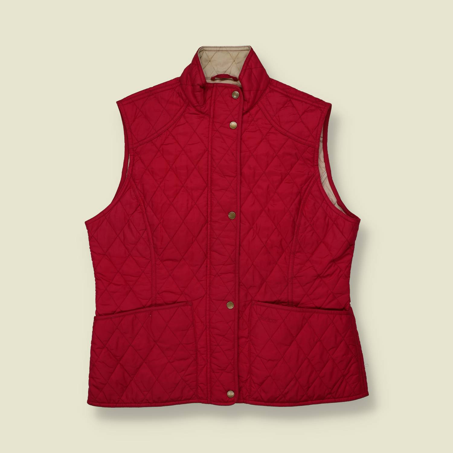 2000s | Barbour | Quilted Gilet | Red - 18