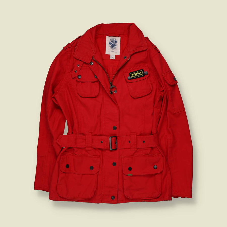2000s | Barbour International | Belted Jacket | Red - 8