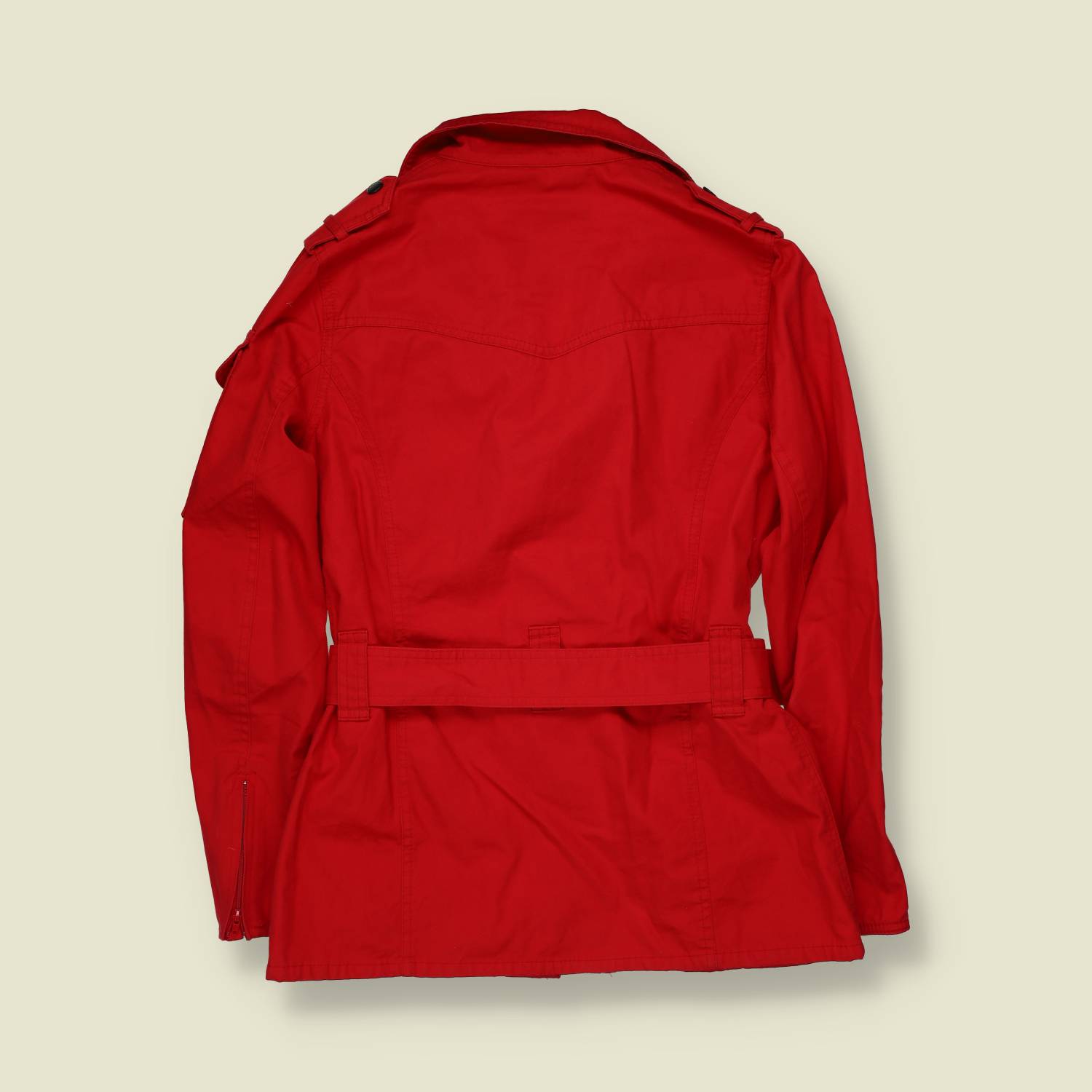 2000s | Barbour International | Belted Jacket | Red - 8