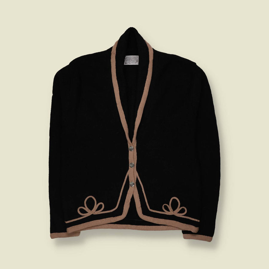 1970s | Pendleton | Wool Cardigan | Black - 12