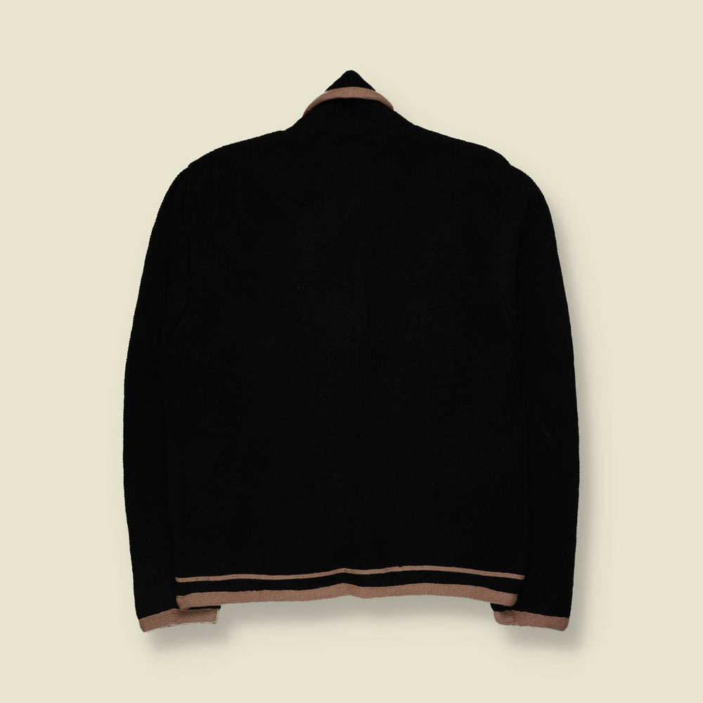 1970s | Pendleton | Wool Cardigan | Black - 12