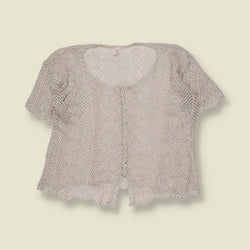 1990s | Crochet Cardigan | Cream - 8