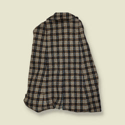 1960s | Pendleton | Wool Check Cape | Blue - One size