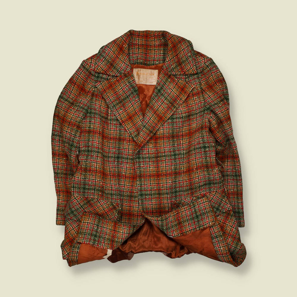1970s | Pendleton | Wool Tweed Coat | Multi - 14