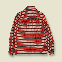 1970s | Striped Blouse | Red - 10
