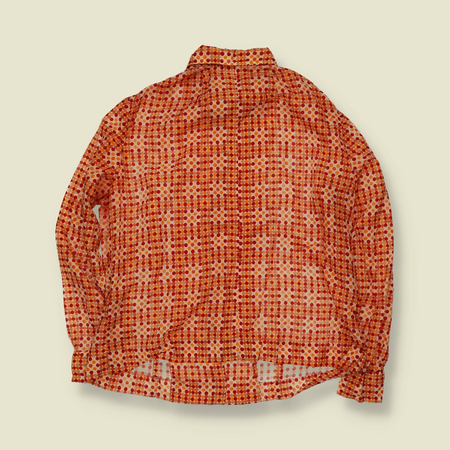 1970s | Polka Dot Blouse | Orange - 16
