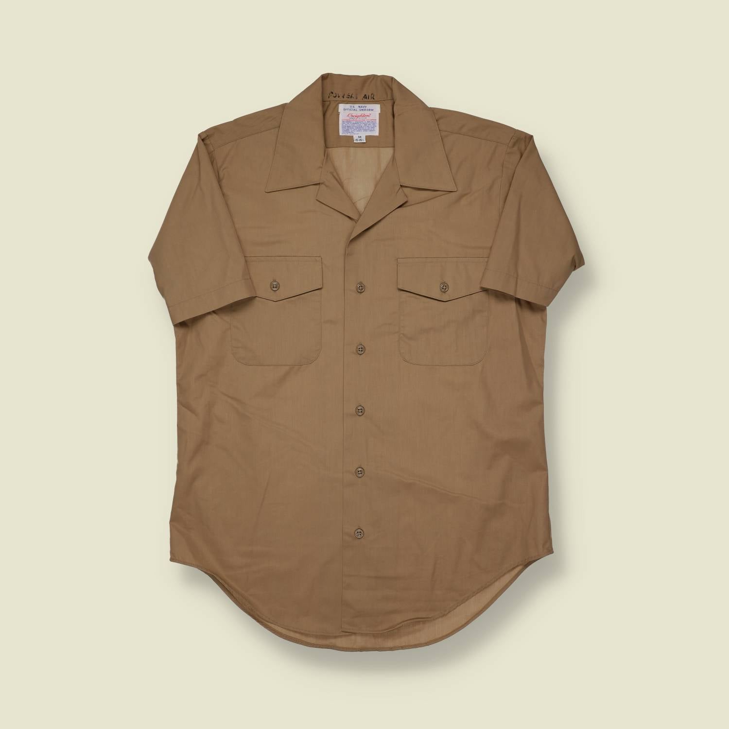 1970s U.S. Navy “Power Air” Official Uniform Shirt (Creighton) - S/M