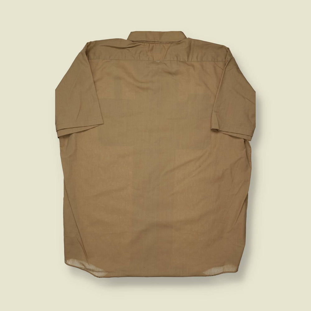 1980s Elbeco “Duracloth 50” Khaki Uniform Shirt - XL