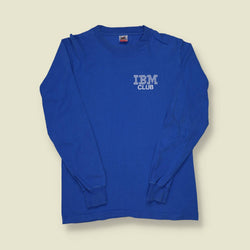 1980s Fruit of the Loom IBM Club Long-Sleeve T-Shirt - S/M