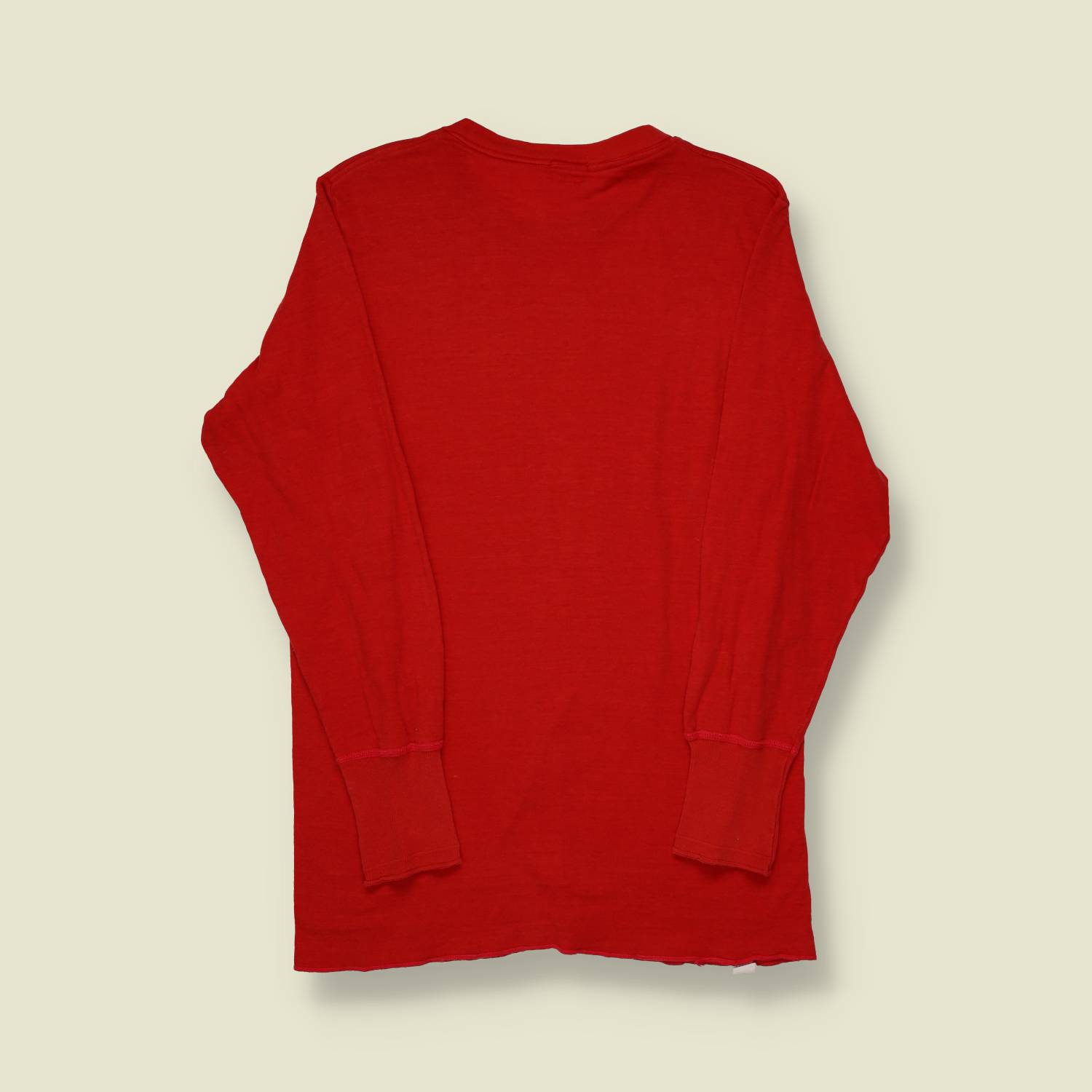 1970s Duofold Red Thermal Long Sleeve Shirt - XS/S