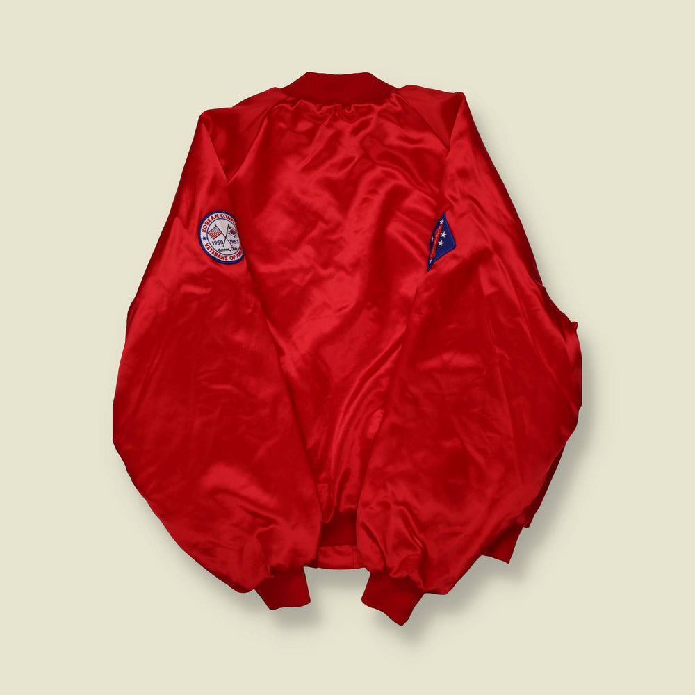 1980s King Louie “The Chosin Few” Korean War Veterans Satin Jacket - XL