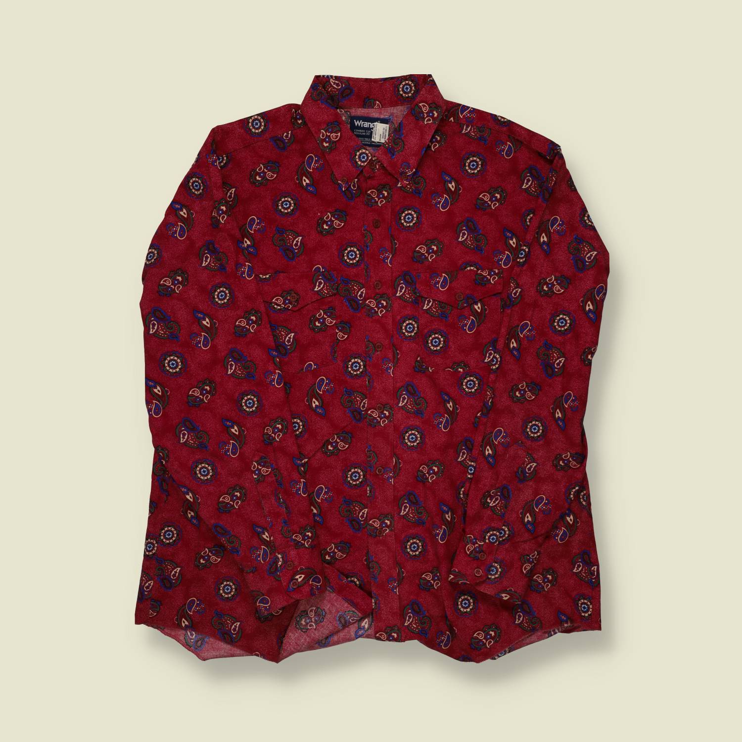 1990s Wrangler Paisley Western Shirt - XXL