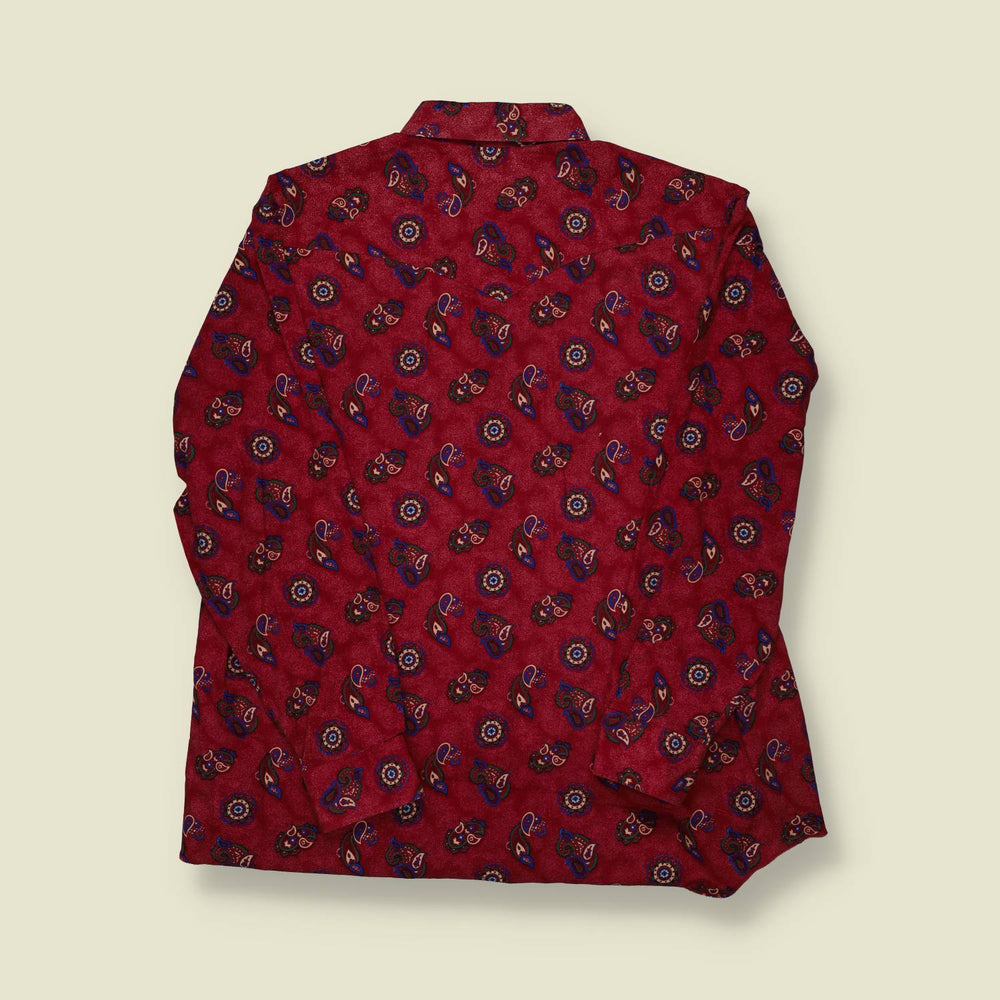 1990s Wrangler Paisley Western Shirt - XXL