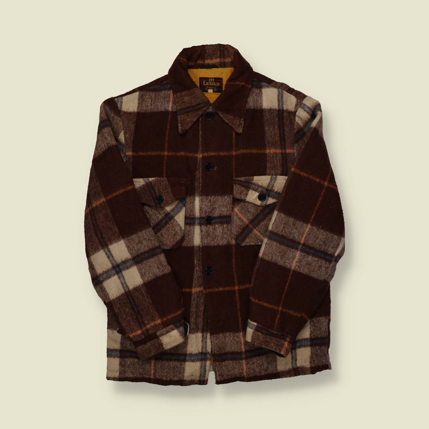 1960s/70s Campus Wool Plaid Hunting Jacket -  S