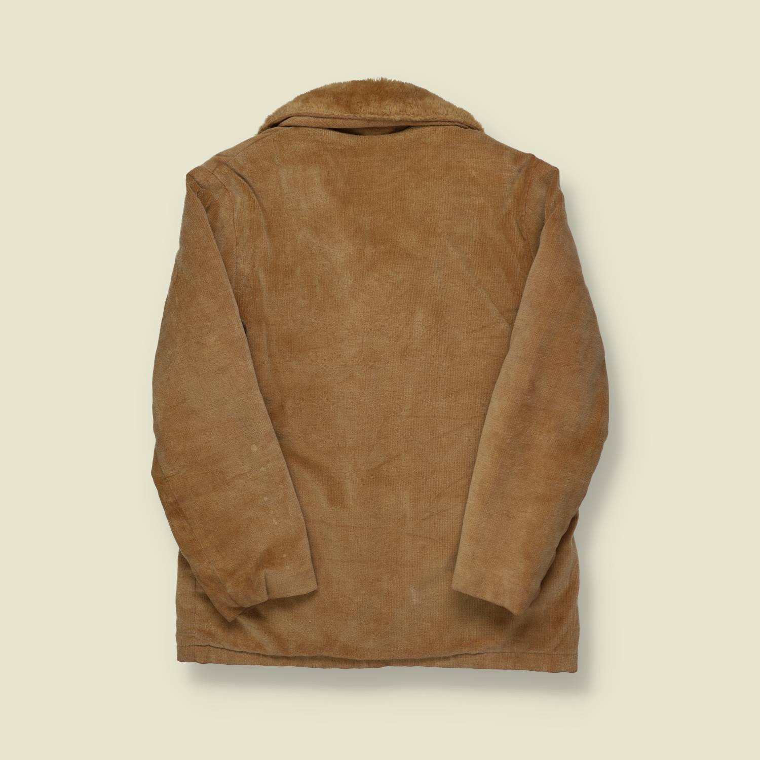 1970s Corduroy Ranch Jacket – Faux Shearling Lined - M