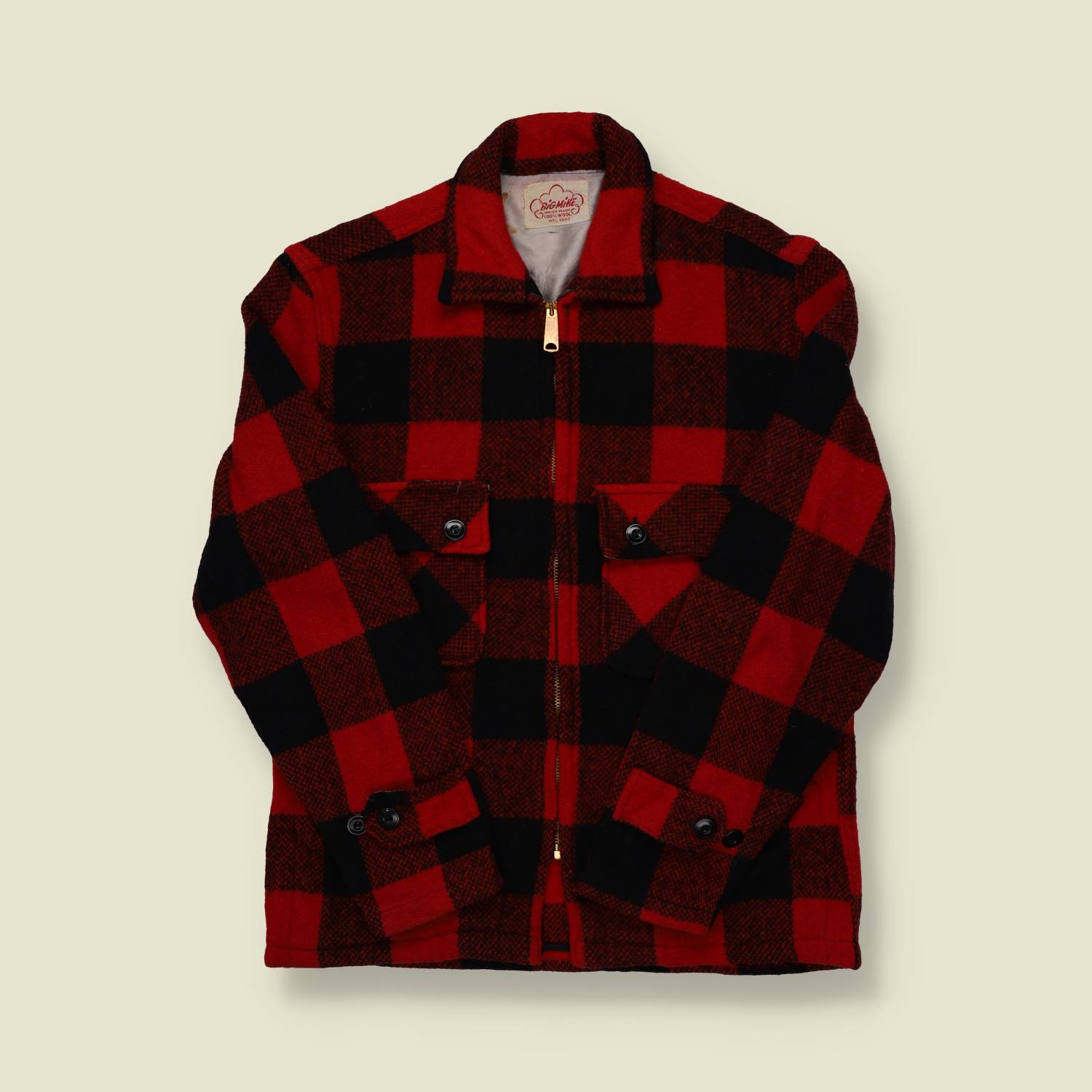 1960s Big Mike Buffalo Plaid Wool Jacket - S