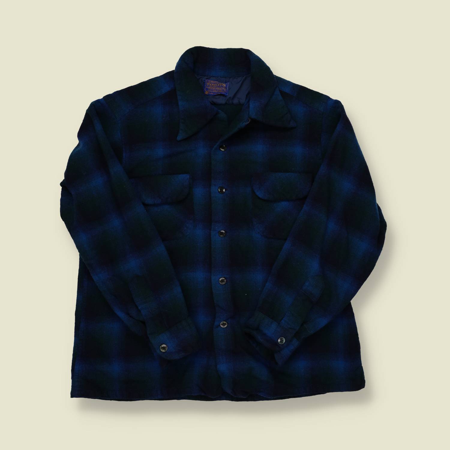 1960s/70s Pendleton Wool Plaid Board Shirt - S/M
