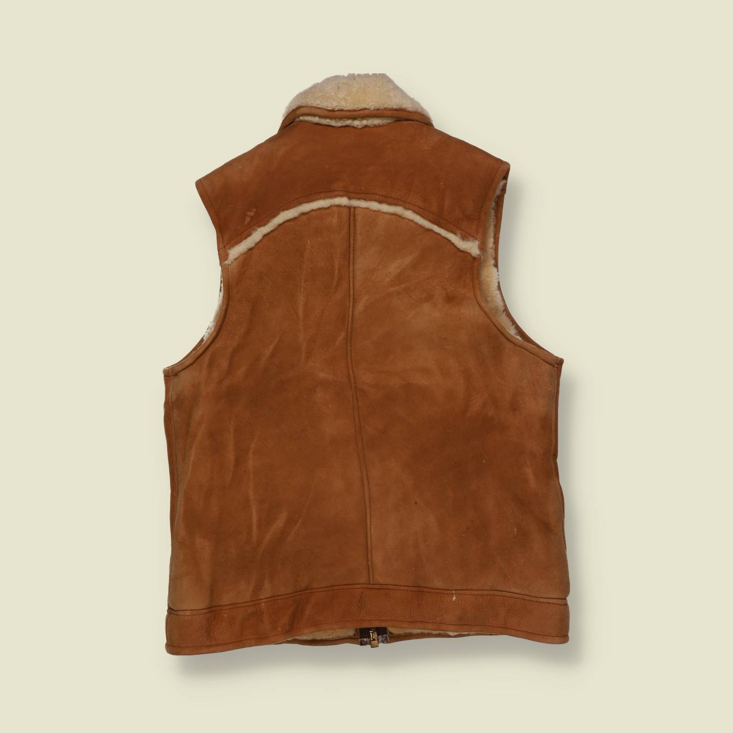1970s Shearling Zip Vest - XS/S