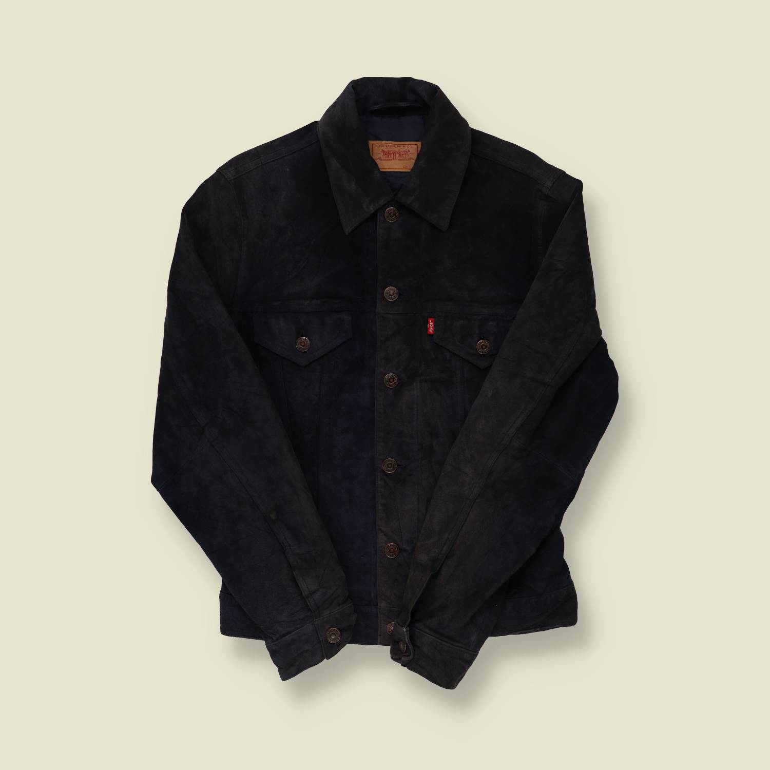 1970s Levi’s Black Suede Type III Jacket - XXS
