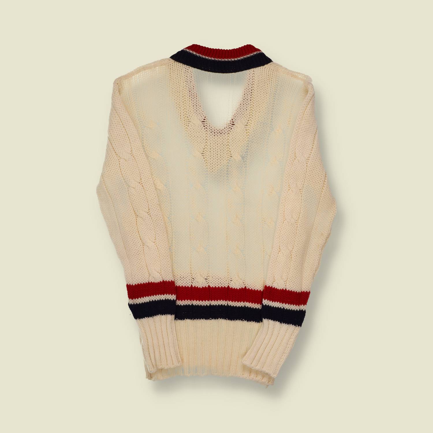 1950s Spalding & Bros Cable Knit Cricket Sweater - XXS