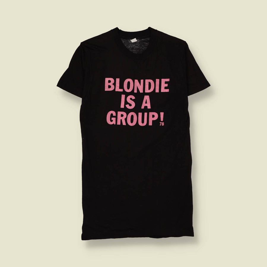 1978 | Blondie | "Blondie Is A Group!" Starwood Tour T-Shirt | Black - XXS