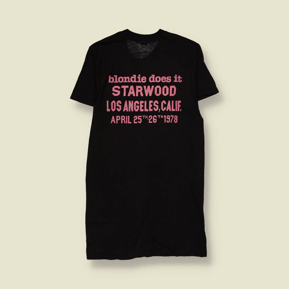 1978 | Blondie | "Blondie Is A Group!" Starwood Tour T-Shirt | Black - XXS