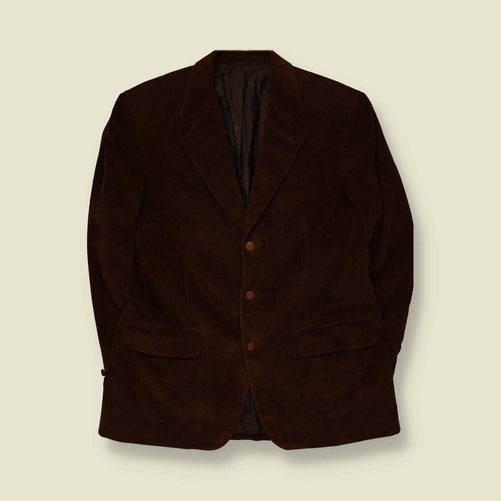 1990s | Lord Ballantyne | Corduroy Blazer | Brown - M