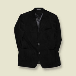 1990s | Biaggini | Corduroy Blazer | Black- L